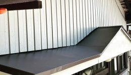 庇を加工した平板で綺麗にしました