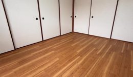 岐阜市 アパートD棟の空き部屋リフォーム 床洋室化工事　　個室床　工事完成